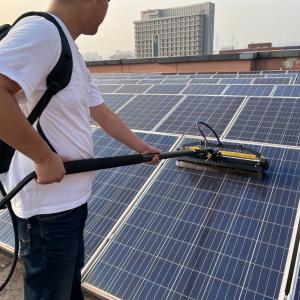 Portable Lithium Battery Power Photovoltaic Cleaning Roller Brush with 5.5 Meter