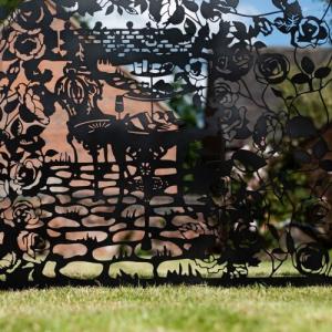 Outdoor Garden Aluminum Privacy Fence Noise Reduction Customized