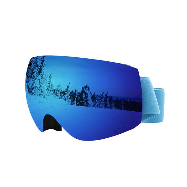Buy Magnetic Frameless Mirrored Ski Goggles With UV Protection Lens at wholesale prices
