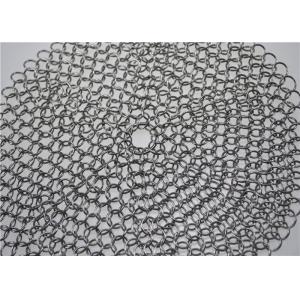 Multi Specifications Stainless Steel Chainmail Scrubber For Pot Cleaning