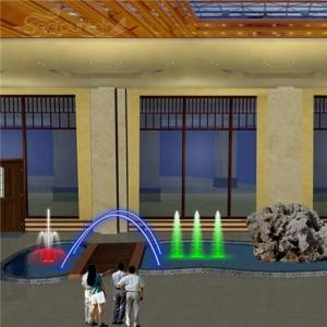 Program Color Changing LED Pool Fountain Stainless Steel 304