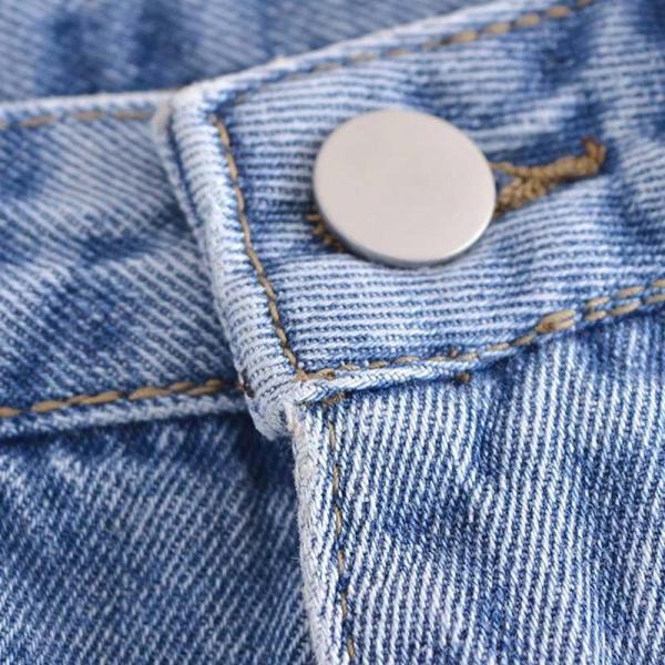 Factory OEM High Waist Washed Jeans Fashion Street Shorts Culottes For Women