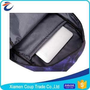 College Student Shoulder Bag / Polyester School Bags Humanized Internal