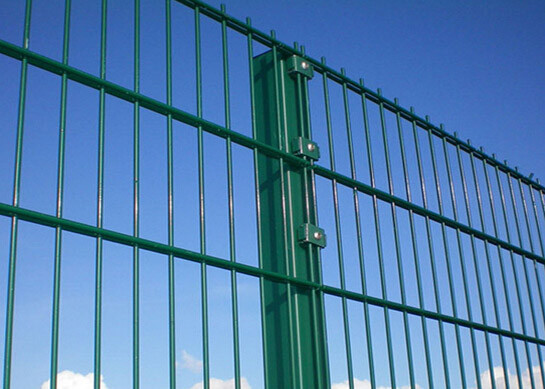 Plastic Coating Security 868 Double Wire Mesh Fence Powder Coating Twin Mesh