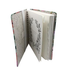 Custome Printed Hardcover PVC A5 Spiral Sketchbook Notepad 100GSM