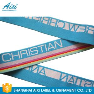 Wide Nylon / Polyester / Cotton Underwear Elastic Band With Custom Logo