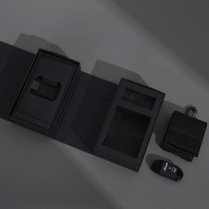 Handmade Matte Black Custom High End Clamshell Gift Box with Magnetic Closure
