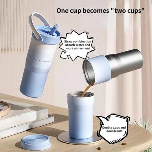 12Oz Insulated Stainless Steel Travel Mug For Separating Drinks