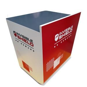 Flame Retardant Wooden Retail Display Stands Nontoxic Rotatable Lockable