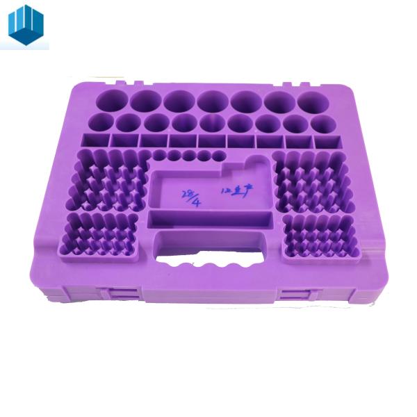 Purple Plastic Inner Parts Plastic Moulded Components PA