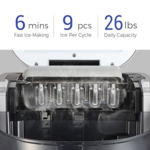 Garage Ice Making Machine 15kg Home Bullet Ice Maker Mini Small Portable Nugget