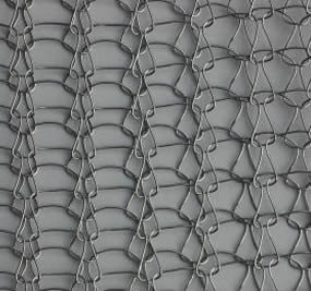 Stainless Steel Crimped Wire Mesh Compressed Knitted Irregular Hope Shape