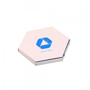 China Hexagon 256MB LCD video brochure card , audio video business cards For Marketing ODM on sale