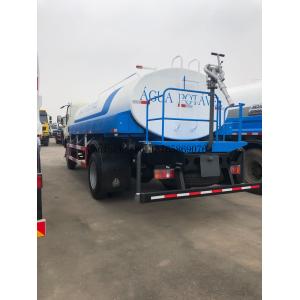 Manual 10000L 4x2 Water Tank Truck With Front Rear Sprinkler