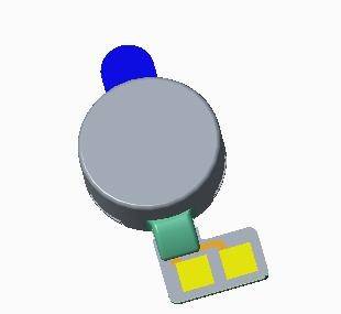 8mm 1.8v Flat AC Linear Cell Phone Vibration Motor Φ8 * 3.25mm For Game Pad / AR