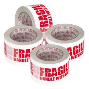 Custom Printed BOPP Packing Tape With Logo Fragile Tape Heavy Duty Shipping Box