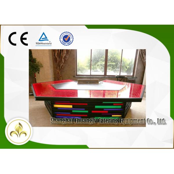 Gas Japanese Hibachi Grill Equipment With Exhaustion / Purification System