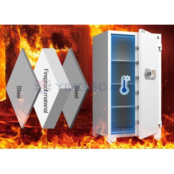 H1280mm Fireproof Safe Box Fire Resistant Special Out Hinge Design