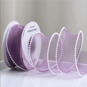 DIY Accessories Organza Gift Wrap Ribbon For Flower Decoration