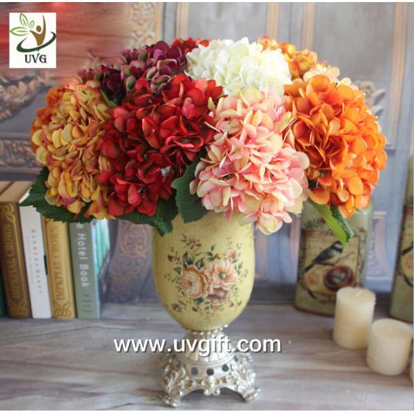 UVG FHY25 fabric artificial hortensia wholesale silk flower hydrangea for home
