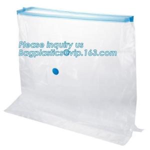 large size vacuum plastic big jumbo, vacuum hanging bag with a valve, vacuum