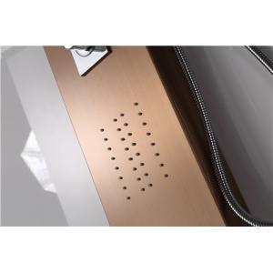 Rose Gold Shower Columns Panels Waterproof 1500*220*70mm Size With Glass