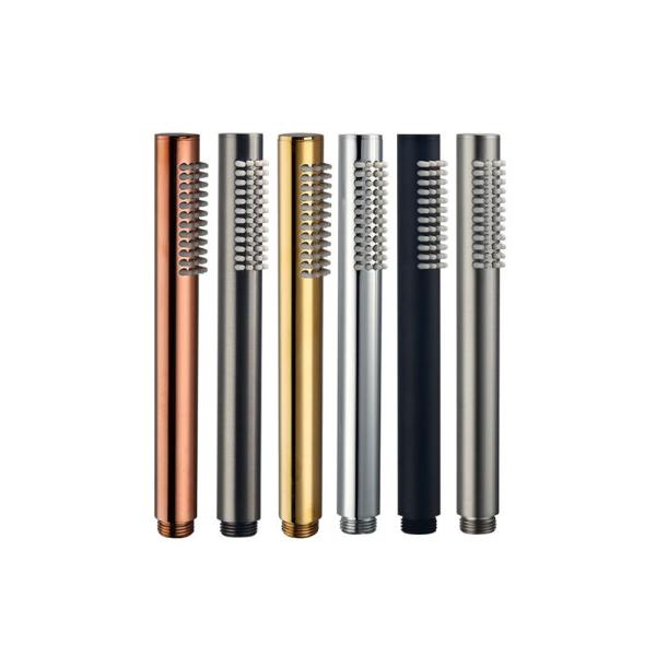 Cylinder-shaped handheld showerhead shower: Spray with a showerhead hose