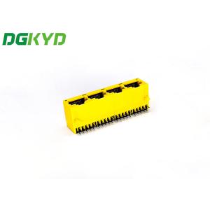 1X4 8P10C TAB Down RJ45 Network Jack Without LED