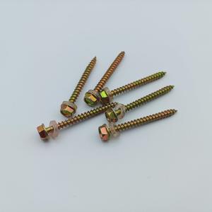 High Strength Grade 8.8 Hex Head Washered Slotted Tail Wood Screws