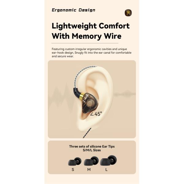 3.5mm Jack Aux USB Type C Earphone With HiFi Touch Control