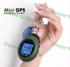 Mini Handheld GPS tracker/Receiver + Location Finder with Keychain