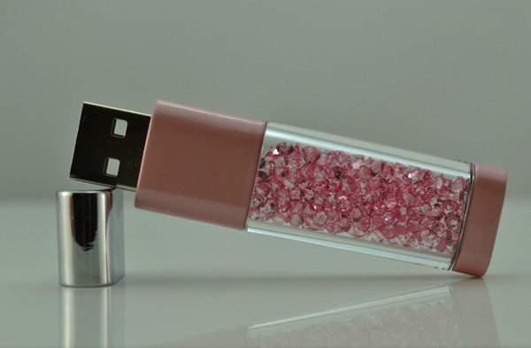 Crystal Stylus USB pen drive 8gb/ Custom oem Logo 8GB crystal glass USB Flash drives