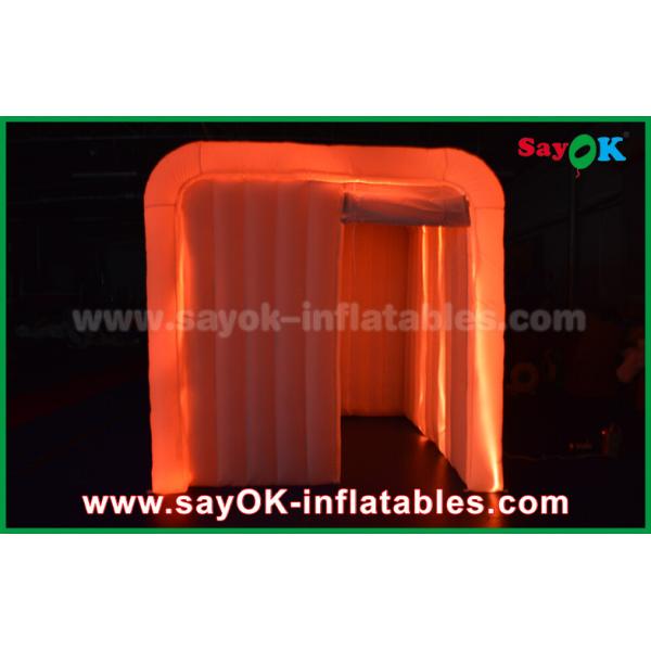 Inflatable Photo Booth Hire White Oxford Cloth Led Strip Lighting Inflatable Photo Booth For Wedding Decoration