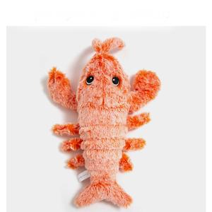 Gravity Jump Pet Shrimp Plush Toy Usb Charging