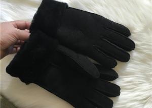 Men Genuine Sheepskin Leather Gloves Hand sewn stylish Shearling Gloves
