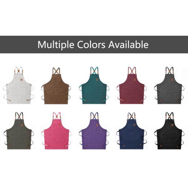 Multiple colors aprons are available