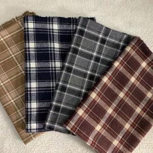 Tartan Check Polyester Wool Materials Fabric Houndstooth Retro Plaid
