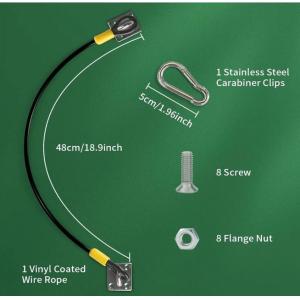 Quality Stainless Steel Wire Rope Trash Can Lid Lock Metal Universal Lid Lock For Outdoor Garbage Cans for sale