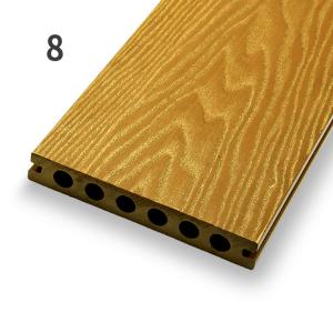 Wood Plastic Composite Garden Decking Boards moisture resistant decking panel