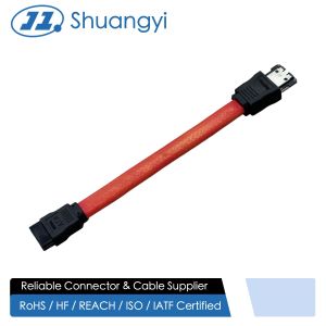 China eSATA to SATA 7-Pin Data Connector Cable – Latching Serial ATA Transmission Wire for HDD/SSD, DVR, Industrial PC and Server Storage on sale