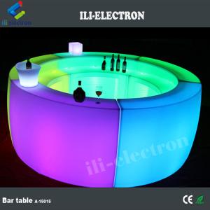 PE Material LED Coffee Table LED Furniture LED Bar Furniture