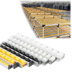 DY-6033 Sheet Metal Frame Pallet Roller Track For Pipe Rack System