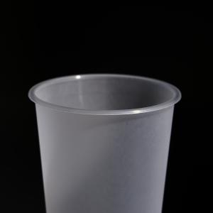 China Round Clear PP Cup with Flat/Dome Lid for Juice Beverage Coffee Boba Tea on sale