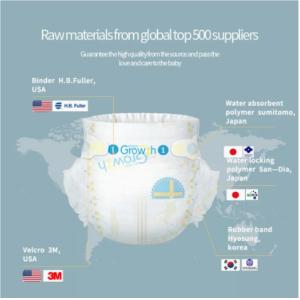 Disposable comfortable baby diaper/pant diaper