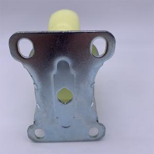 PA White Nylon Wheel Caster 5 Inch Rigid Plate