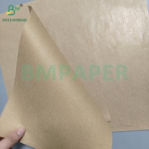 50gsm 60gsm One Side Glossy Brown Striped Kraft Paper For Making Hangbag