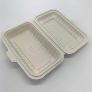 corn starch lunch box with lid take-away packaging box disposable fast food box