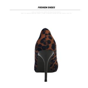 ZM034 929-23 Spring New Sexy Leopard High Heels Women'S Stiletto Shallow Mouth
