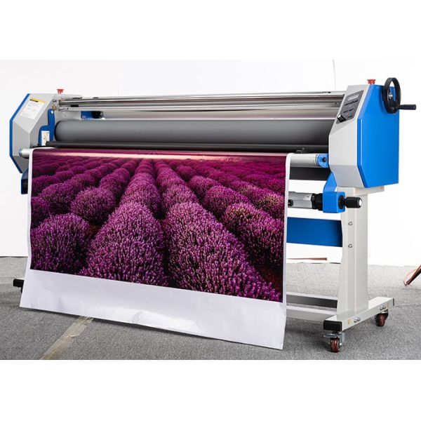 Buy Adjustable Temperature Manual Laminating Machine 63 Inch Hot Roller Machine at wholesale prices