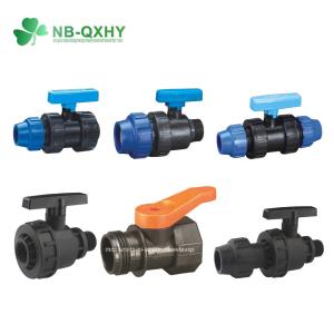 Equal Connection PP Compression Fitting PP True Union Ball Valve for Irrigation